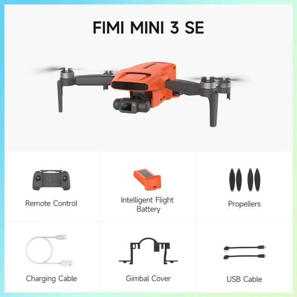 FIMI MINI 3 SE SoLink 9KM FPV With 4K 30fps Camera 3-axis Mechanical Gimbal 29mins Flight Time Visual Tracking 250g Ultralight Foldable RC Drone Quadcopter RTF - Image 3