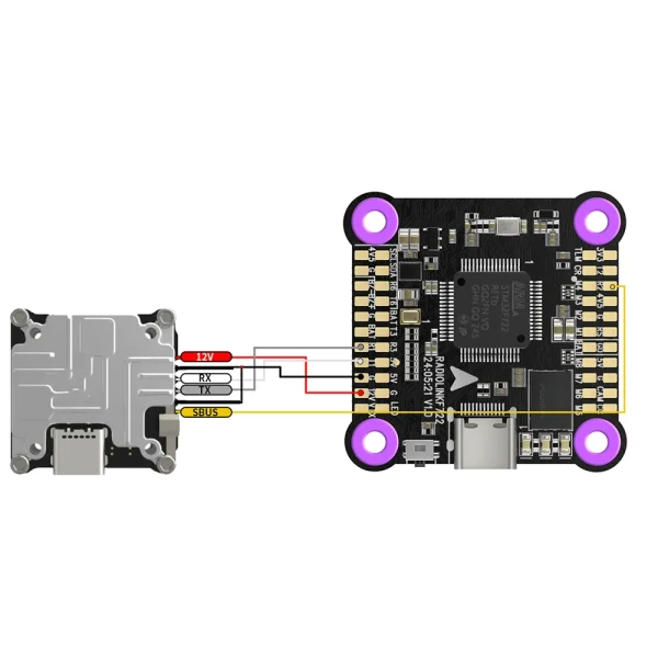 Radiolink F722 F7 2-8 Axis Multi-rotor Aircraft Flight Controller with DJI 6 Pin Port for FPV Racing Drone Support Betaflight INAV - Image 3