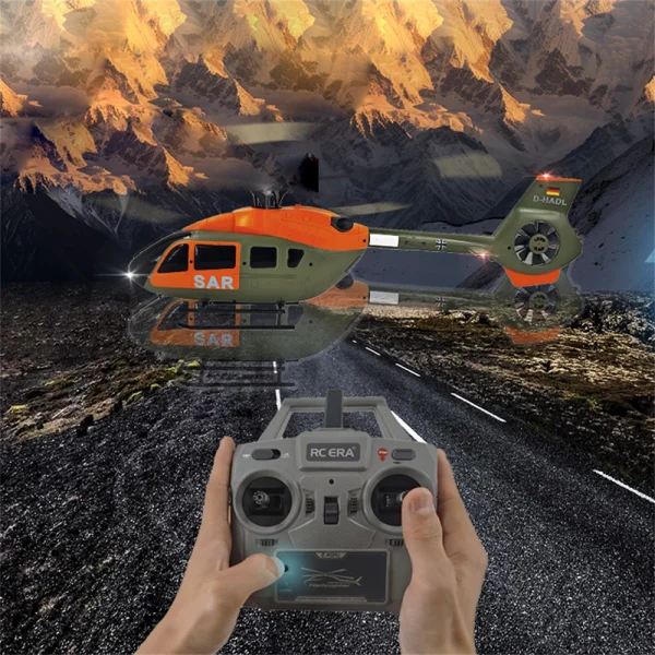 COOLBANK & RC ERA C190 1:30 H145 Scale 2.4G 6CH  6-Axis Gyro Optical Flow Localization Flybarless RC Helicopter RTF - Image 3