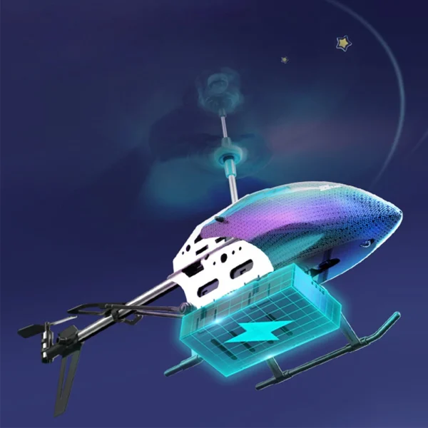 DWi H8 Colorful Light Fixed Height 2.4G Intelligent One Key Takeoff And Landing Alloy Anti Drop Aircraft Remote Control Helicopter - Image 5