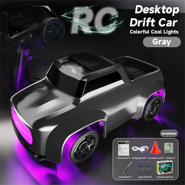 JJRC Q197 RTR 1/64 2.4G 4WD Drift RC Car Mini Race LED Light Radio Control High-Speed Motor Full Proportional On-Road Racing Vehicle Model Boys Gifts Desktop Micro Toys - Image 9
