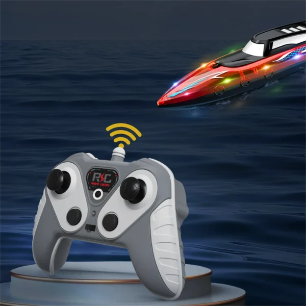 3502 3503 1/36 2.4G RC Boat Speedboat Dual Motors Waterproof LED Light Remote Control Ship High Speed Vehicles RTR Models - Image 8