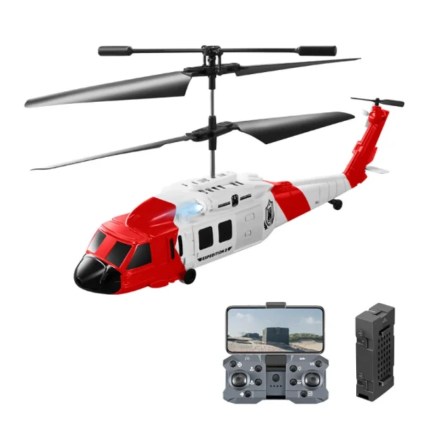 XKJ KY205 Black Haw ks UAV Reconnaissance Helicopter Obstacle Avoidance Dual-Camera High-Definition Aerial Photography Long Range Rc Helicopter - Image 6