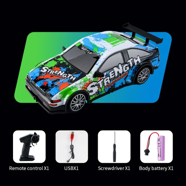 YL-102 YL-103 1/20 2.4G 4WD Drift RC Car On-Road Racing LED Light Vehicles Models RTR Toys Kids Children Gift - Image 7