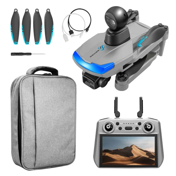 YLR/C S185 GPS 5G Repeater Digital FPV with 2.7K HD Camera 3-Axis EIS Mechanical Gimbal Obstacle Avoidance 7.2inch Touchable LCD Screen Controller Brushless Foldable RC Drone Quadcopter RTF - Image 9