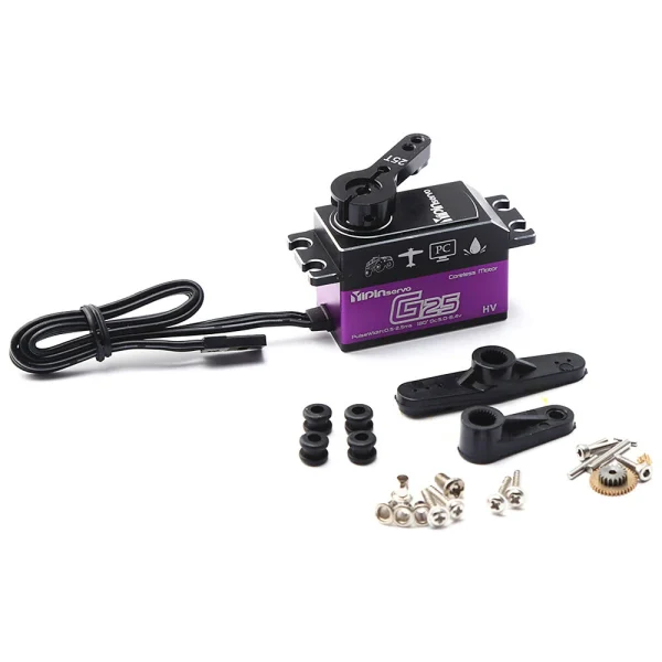 YIPINServo 25KG Digital Servo Metal Gear Servo Waterproof for 1/8 1/10 Scale RC Cars Robot Manipulator - Image 8