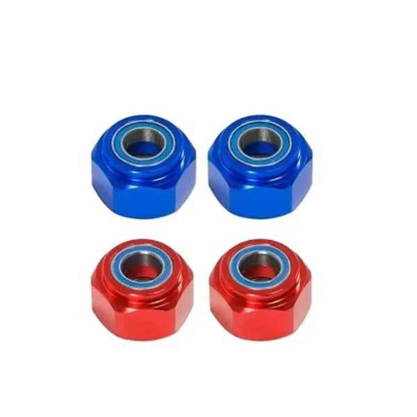 2PCS Upgrade Parts Accessories 12mm Aluminum Alloy Front Wheel Bearing Hexagonal Connector for TAMIYA DT03 1/10 RC Car Parts - Image 2