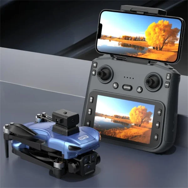 ZD102S GPS 5G WiFi FPV with 4.3inch LCD Screen Controller 720P HD Dual Camera Servo Gimbal 360 Obstacle Avoidance Brushless Foldable RC Drone Quadcopter RTF - Image 3