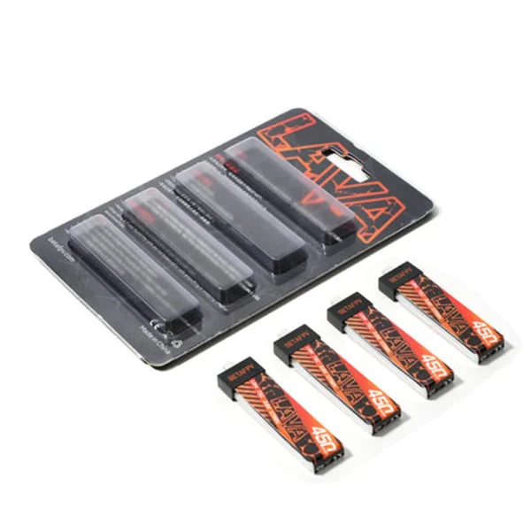 4 PCS / 8PCS BETAFPV 3.8V 450mAh 75C 1S LiHV Battery High Performance Z-Folding Process BT2.0 Connector for Air75 FPV Racing Drone - Image 4