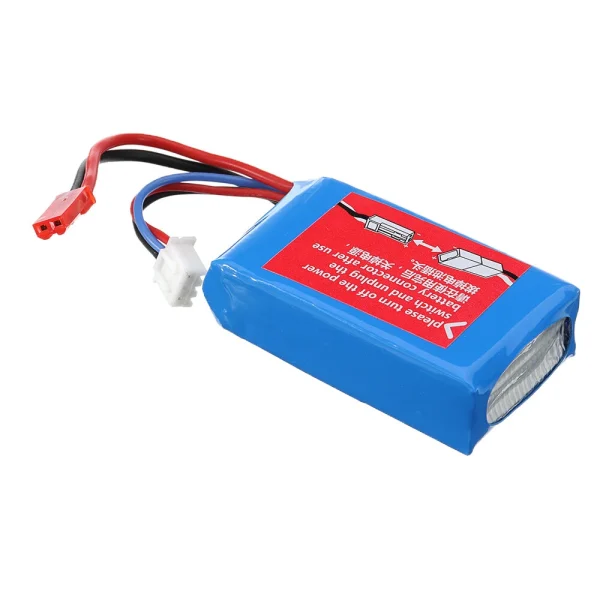 Wltoys 7.4V 1100mAh 20C 2S Lipo Battery JST Plug A949-27 for A949 A959 A969 A979 1/18 RC Vehicles - Image 3