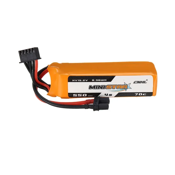 3PCS CNHL MiniStar 15.2V 550mAh 70C 4S LiPo Battery XT30U Plug for RC Drone FPV Racing - Image 2