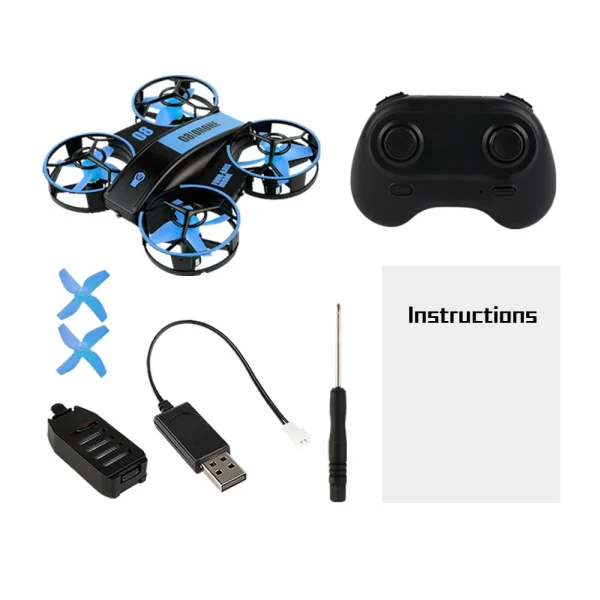 Funsky RH821 Mini Altitude Hold Headless Mode Spin Flight 2.4G RC Drone Quadcopter RTF - Image 9