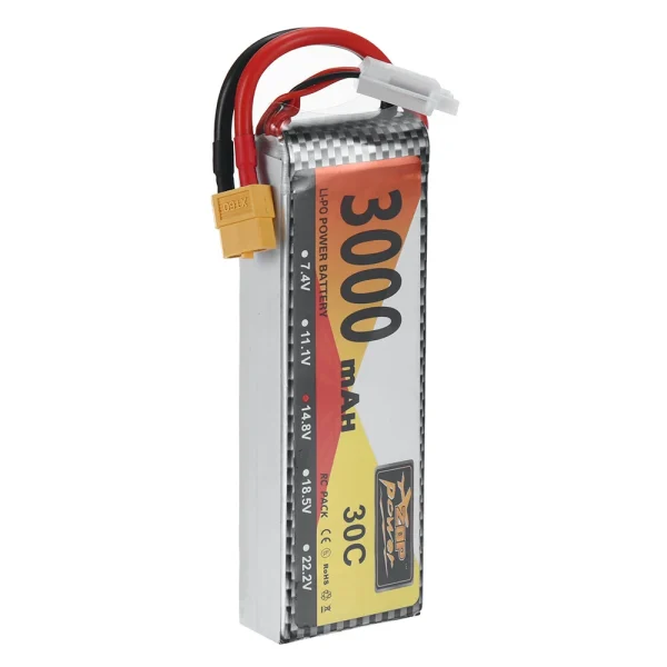 ZOP Power 14.8V 3000mAh 30C 4S LiPo Battery XT60 Plug for RC Drone - Image 5