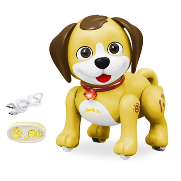 2.4GHz Remote Control Robot Pets Dog Rechargeable Cute Lighting and Music Robot Dog Toys for Children - Image 3