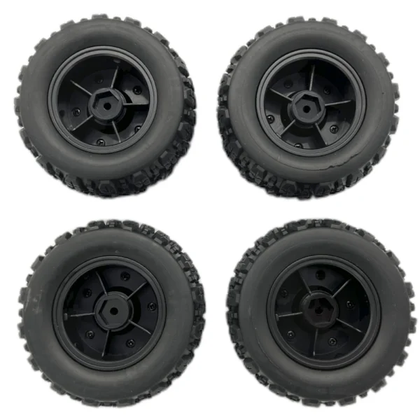 4PCS Upgraded Tires Wheels for Wltoys 144010 MJX 14209 14210 1/14 1/16 RC Cars Vehicles Models Spare Parts - Image 2
