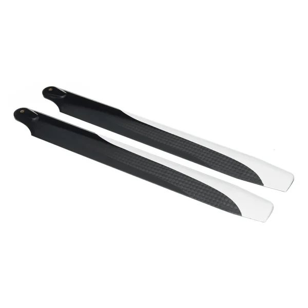 1pair PUDU 230mm Carbon Fiber Main Rotor Blade Propeller For RC Helicopter - Image 4