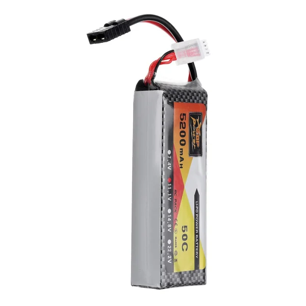 ZOP Power 11.1V 5200mah 50C 3S Lipo Battery TRX Plug for Wltoys 1/8 RC Car - Image 5
