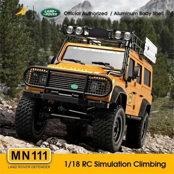 MNRC MN111 DIY KIT 1/18 4X4 RC Car LED Light Climbing Rock Crawler Off-Road Truck Portal Axle Alloy Shell Toys Classic Vehicles Models - Image 7