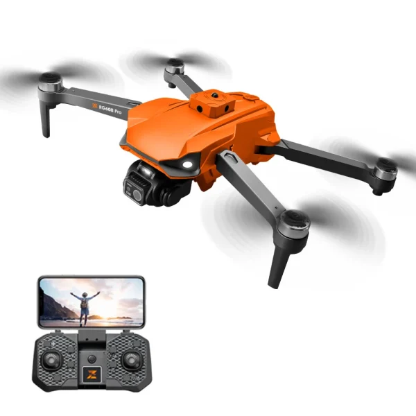 PJC RG608 PRO WiFi FPV with HD Dual Camera 150 Adjustable 360 Obstacle Avoidance Optical Flow Positioning Brushless Foldable RC Drone Quadcopter RTF