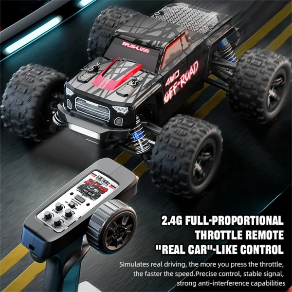 JJRC C8811 RTR 1/20 2.4G 4WD 40km/h Brushless RC Car Off-Road Climbing Truck Short Course LED Light Full Proportional Vehicles Models Oil Filled Shock Toys - Image 5