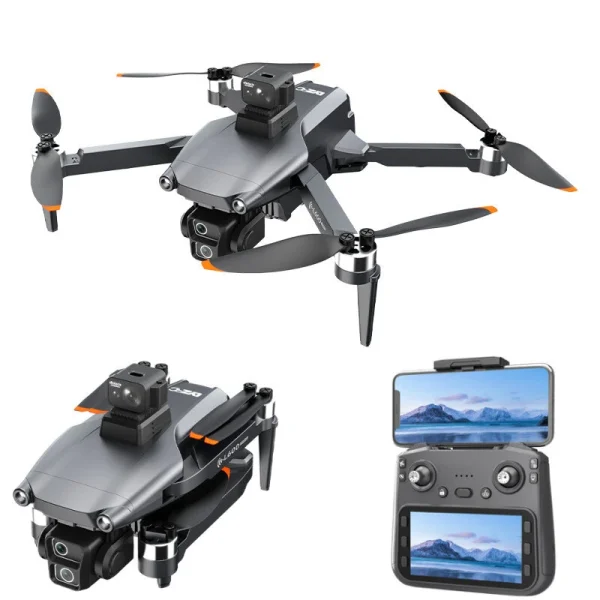 LYZRC L600-1 PRO GPS 5G WiFi FPV with 4.5inch LCD Screen Controller 4K HD Dual Camera Servo Gimbal 360 Obstacle Avoidance Brushless Foldable RC Drone Quadcopter RTF - Image 4