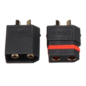 Amass XT60W Waterproof Plug Gold-Plated Black Bullet Connector Male and Female Plug for RC Drone