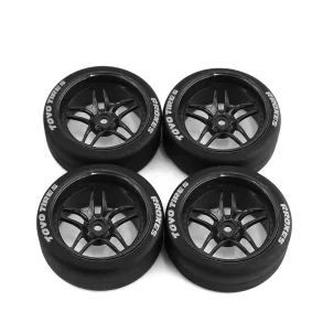 RC Rally Drift Tires On Road Racing Car Wheels Tyre for 1:10 Tamiya TT01 TT02 XV01 XV02 PTG-2 HSP HPI Kyosho Spare Parts