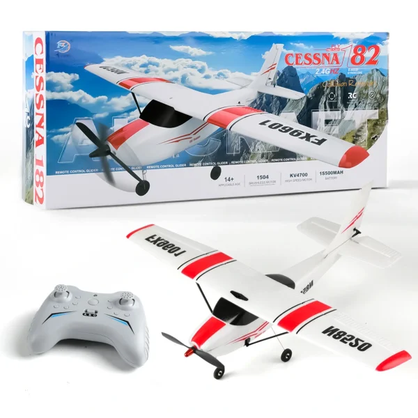 Flybear FX9601 Cessna 182 520mm Wingspan 2.4GHz 4CH Built-in Gyro 3D/6G Switchable EPP RC Airplane Glider RTF for Beginners - Image 4