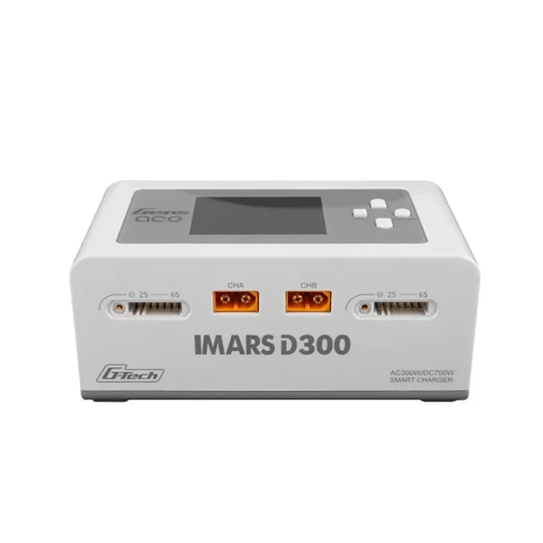 Gens Ace IMARS D300 G-Tech Channel AC 300W DC 700W 16Ax2 RC Smart Balance Charger for 1-6S LiFe Lipo LiHV 1-16S NiMH Battery - Image 2