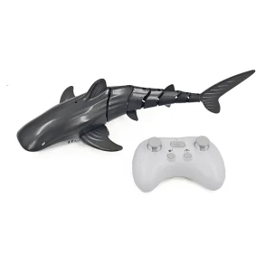 18004 2.4G Simulation Double Waterproof Automatic Cruise Spraying Whale Shark Remote Control RC Boat