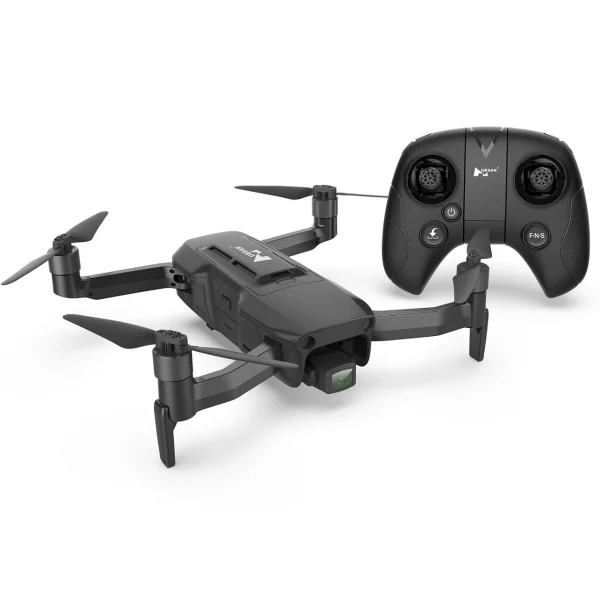Hubsan BlackHawk1 GPS 9KM FPV Support 4G with 4K 30fps HD Camera 3-axis Gimbal 37mins Flight Time Foldable RC Drone Quadcopter RTF 2 Batteries Combo