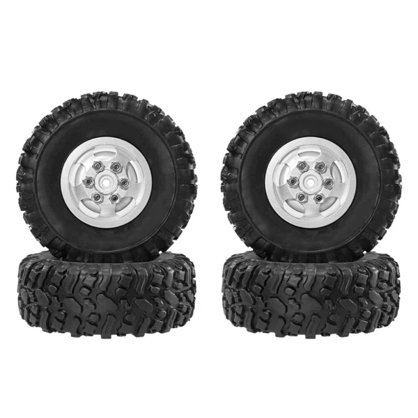 4PCS Upgraded Metal Rims Tires Wheels for TOYOTA Land Cruiser MN82 LC79 MN78 WPL D90 D91 D96 99S 1/12 RC Cars Vehicles Models Spare Parts - Image 6