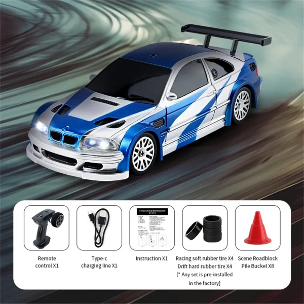 JIABAILE 4301/02/03/04 RTR 1/43 2.4G 4WD Drift RC Car Mini Race LED Light Optional Gyro Radio Control High-Speed Motor On-Road Racing Vehicle Model Boys Gifts Outdoor Toys - Image 8