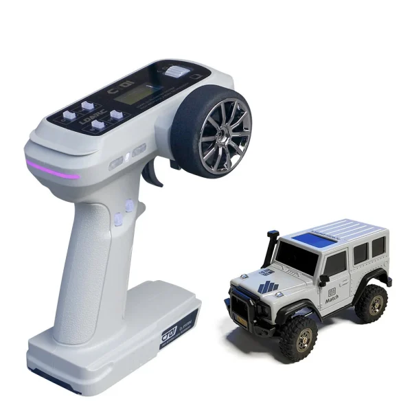 LDARC X43 1/43 2.4G 4WD RC Car Rock Crawler Mini Climbing LED Light Off-Road Vehicles Models Remote Control Racing Toys - Image 5