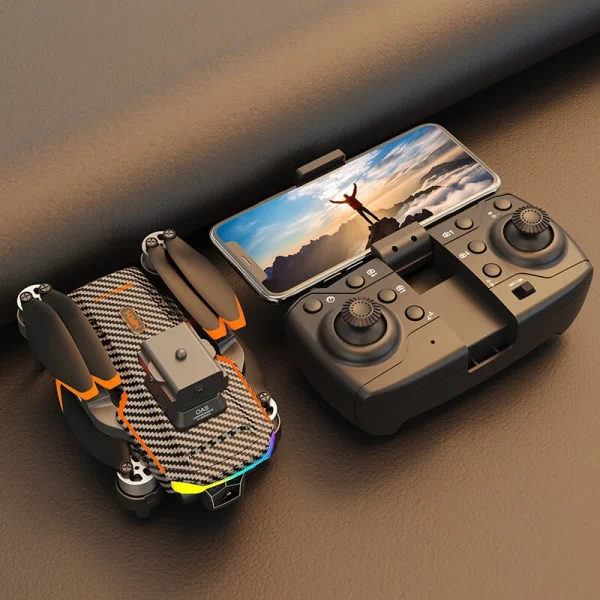 ZHENG FEI TOYS F168 Three Camera WiFi FPV with 3 HD Lens Dual Servo Gimbal 360 Obstacle Avoidance Optical Flow Positioning Brushless Foldable RC Drone Quadcopter RTF