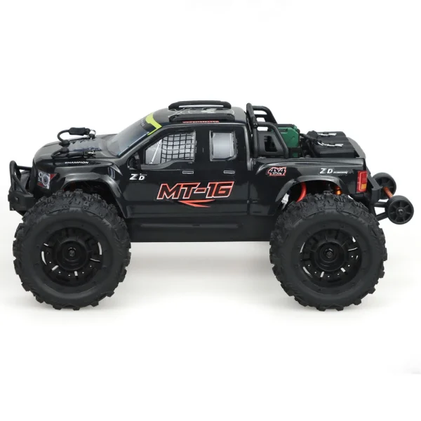 ZD Racing MT16 RTR 1/16 2.4G 4WD 80km/h Fast Brushless RC Car 3S Desert Monster Off-Road Truck Alloy Chassis LED Light Full Proportional Vehicles Models Toys Oil Filled Shocks - Image 6