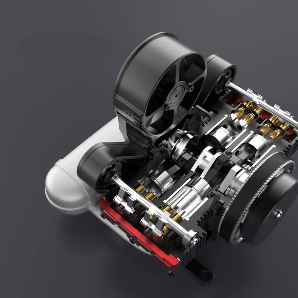 TOYAN Engine FS-B400 14cc Flat-four Engine Horizontal Opposed 4 Cylinder 4 Stroke Nitro H4 Engine Model Kit - Image 9