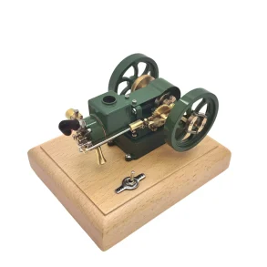 M17 1.6cc Mini Micro Hit and Miss Engine Evaporated Water-cooled Four-stroke Horizontal Gasoline Engine Internal Combustion Engine Model M17B Gasoline Engine Internal Combustion Engine Model - Speed Adjustable
