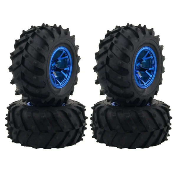 4Pcs/Per Austar Wheel Tires Plastic Wheel Rims for 1/10 RC Crawler HSP HPI Car Parts - Image 2