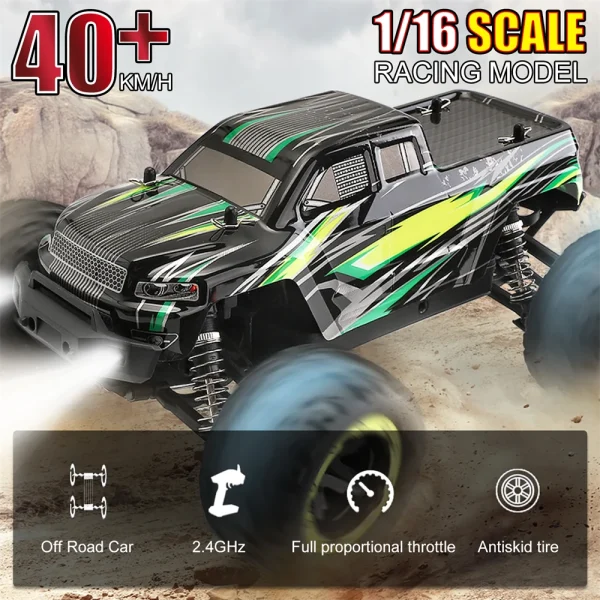 Volantexrc EXHOBBY 785-5 RTR 1/16 2.4G 4WD RC Car LED Light Off-Road Climbing Monster Truck Vehicles Models Toys - Image 3