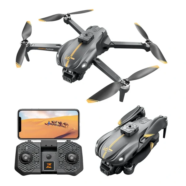KDiRC i6 MAX WiFi FPV with HD Dual Camera 150 Adjustable 360 Obstacle Avoidance Hideable Optical Flow Positioning APP Night Vision Brushless Foldable RC Drone Quadcopter RTF