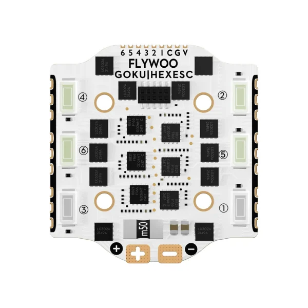 16mm*16mm Flywoo GOKU HEX GN405 Nano HD V3 F4 Flight Controller with TXCO ELRS 2.4g RX & 20A 2-4S ESC Stack for Hexacopter FPV Racing Drone - Image 2