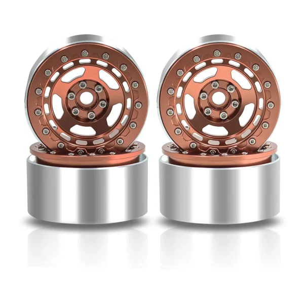 4PCS 2.2 Inch Wheel Hub Climbing RC Car Spare Parts for 1/10 TRX4 SCX10 Axail Easy Control 4102 D90 Vehicle Models Parts - Image 2