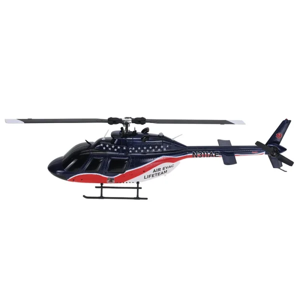 Eachine E186 1:27 Bell-206 Scale 2.4G 6CH Altitude Hold Optical Flow Positioning Dual Brushless Motor RC Helicopter - Image 2