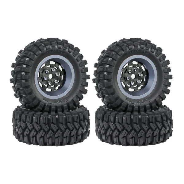 4PCS Upgraded Tires Carbon Fiber Wheel Rims for FMS SCX24 TRX4M 1/18 RC Cars Vehicles Models Spare Parts Accessories - Image 4