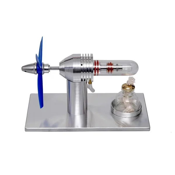 Stirling Engine Model with Fan Blades Physics Experiment Science Discovery Production Invention DIY Project Part Gift Collection Toys - Image 2