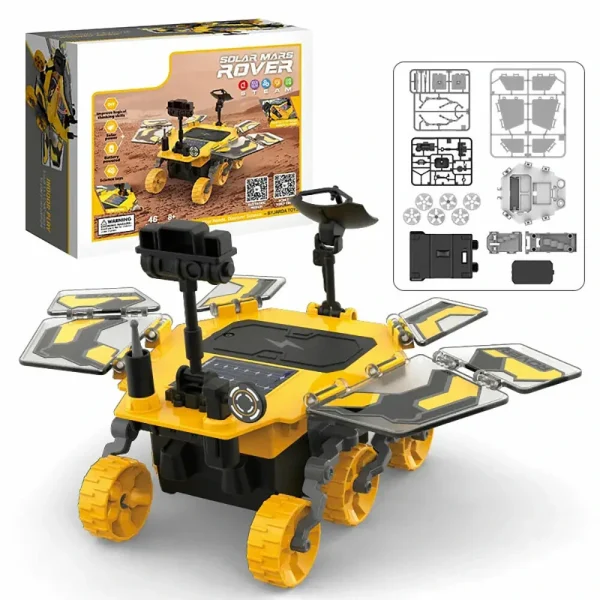 Solar Mars Rover Toys STEM DIY Toy for Kids Educational Electric Model with Solar Power Hands-on Learning and Fun Assembly - Image 7