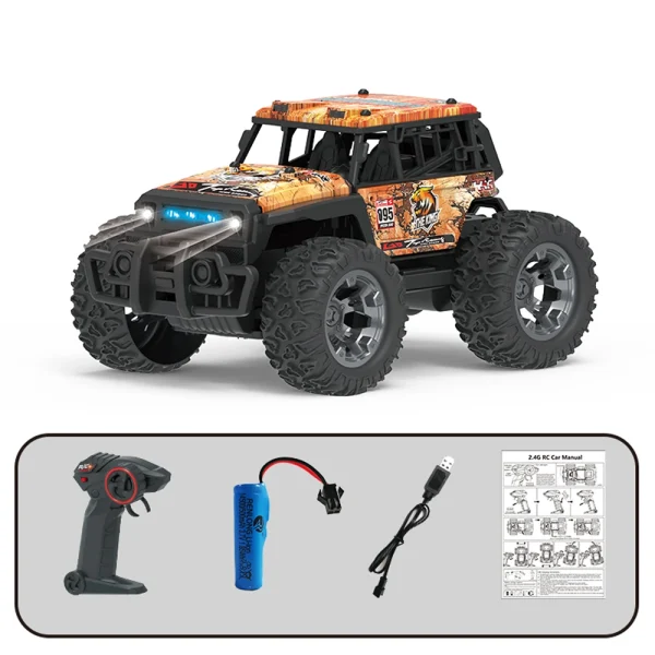 JJRC Q181 1/20 2.4GHz 30KM/h RC Car Truck with LED Lights High Speed Off Road Vehicles RTR - Image 8