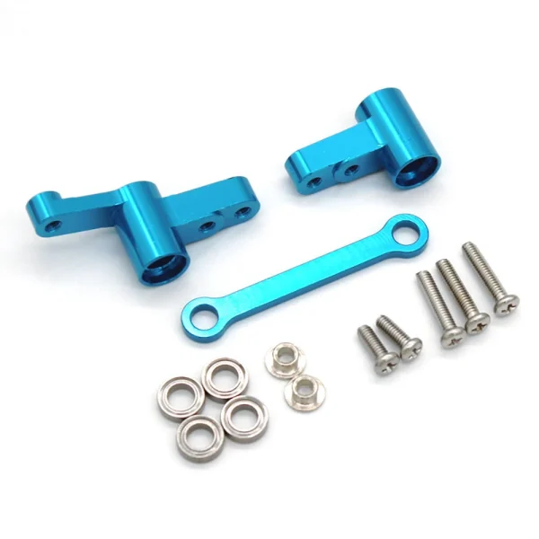 Metal Upgrade Steering Assembly Modification With Bearings For MJX 14209 14210 RC Car Parts - Image 2