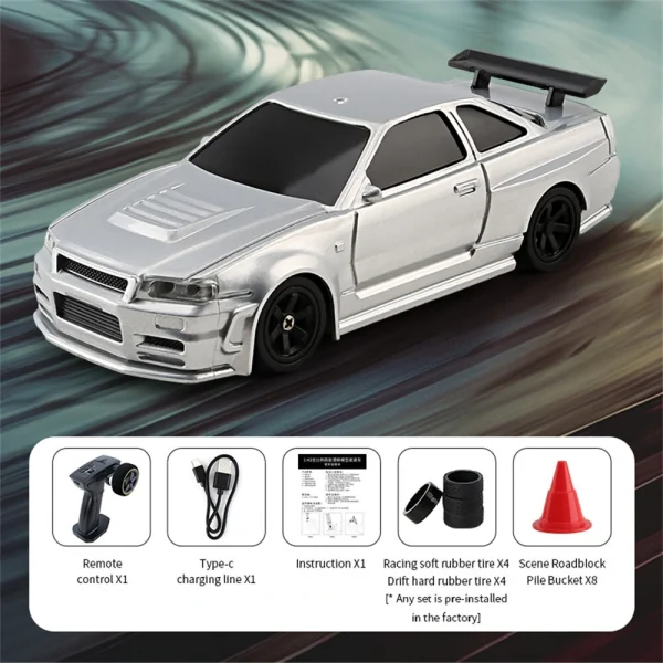 JIABAILE 4301/02/03/04 RTR 1/43 2.4G 4WD Drift RC Car Mini Race LED Light Optional Gyro Radio Control High-Speed Motor On-Road Racing Vehicle Model Boys Gifts Outdoor Toys - Image 7
